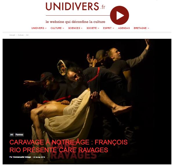 Unidivers article exposition Care Ravage Elaboratoire Mars 2019